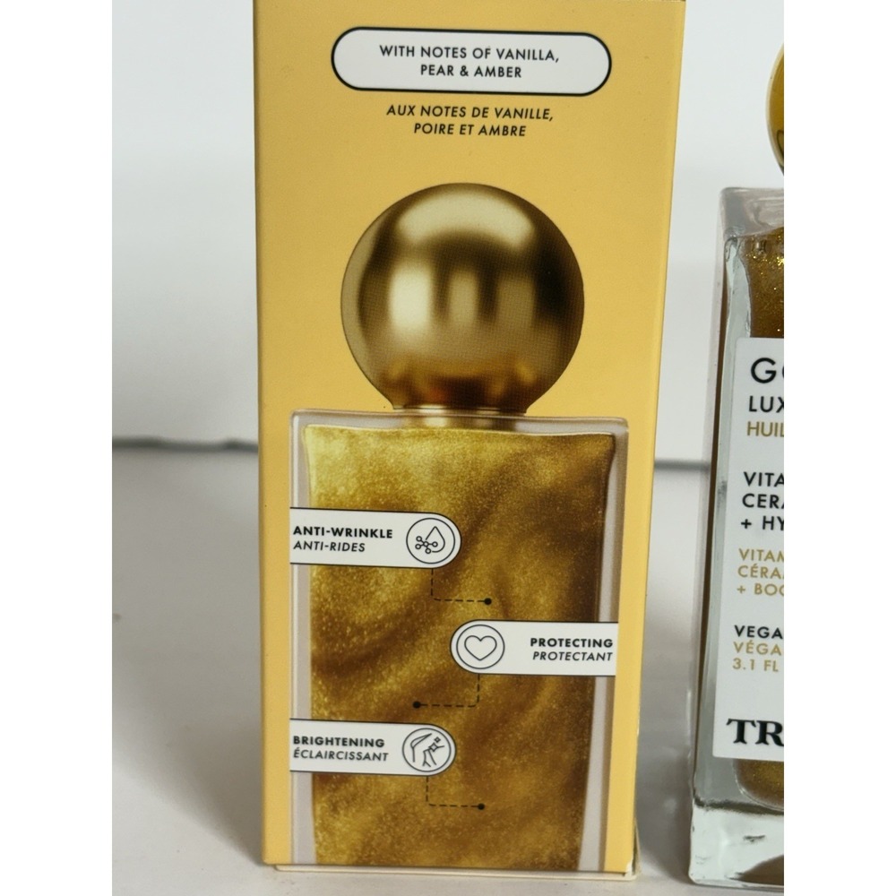 TRULY Golden Glaze Luxury Body Oil Vegan Hyaluronic Acid Boost 💕 3.1 Oz / 90ML - Picture 2 of 4